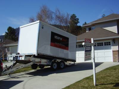 Mobile storage to customers driveway